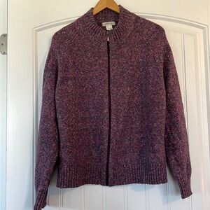 Orvis Zip Up  Multi colored Sweater